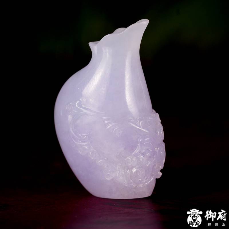 缅甸翡翠A货 糯冰种紫罗兰 平安紫韵 9.4克